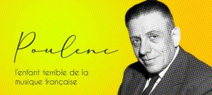 Portrait de Francis Poulenc, compositeur français du XXe siècle
