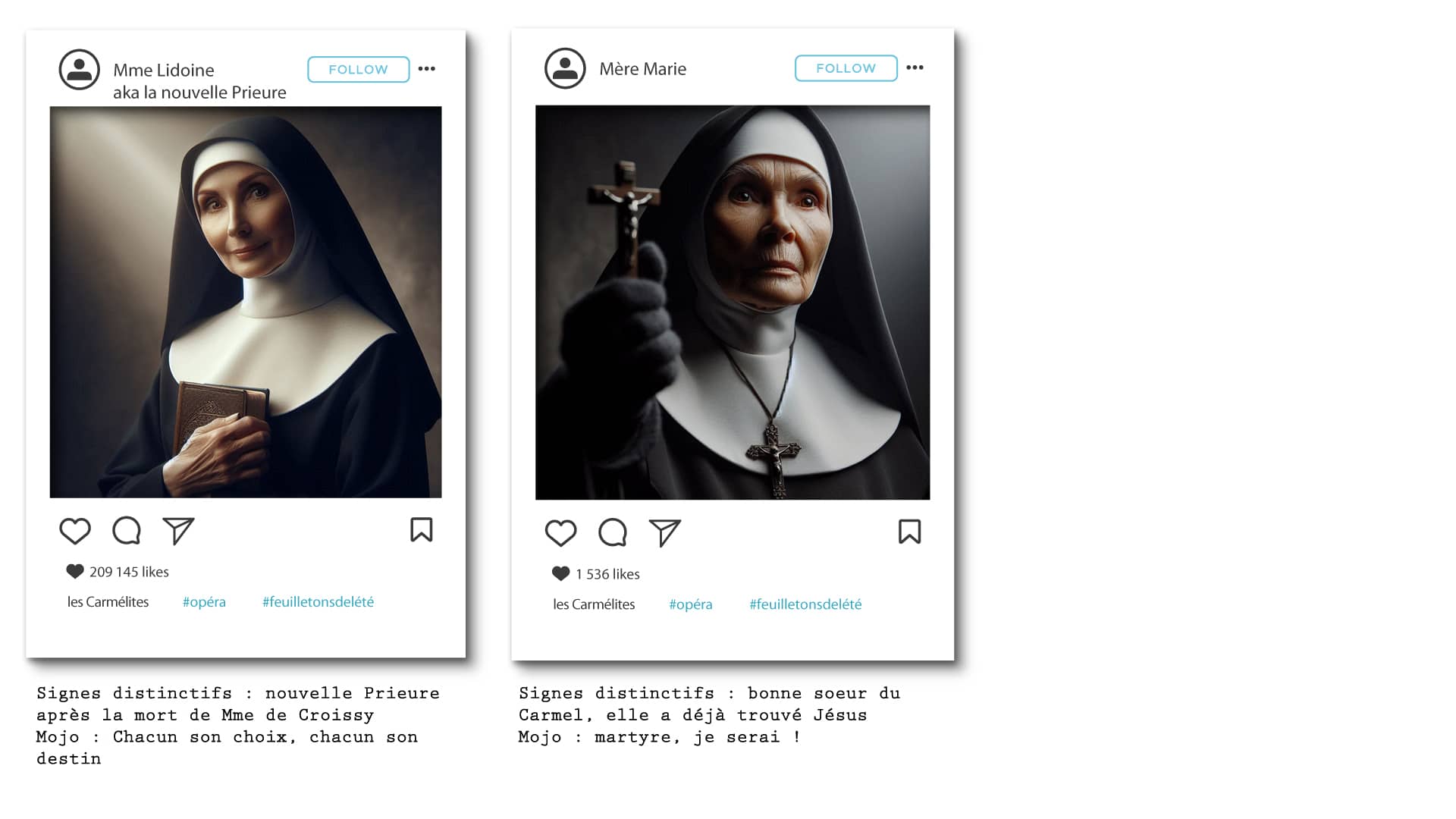 le Dialogue des Carmélites de Francis Poulenc : peur foi et guillotine à l'opéra ! Madame Lidoine et Mère Marie